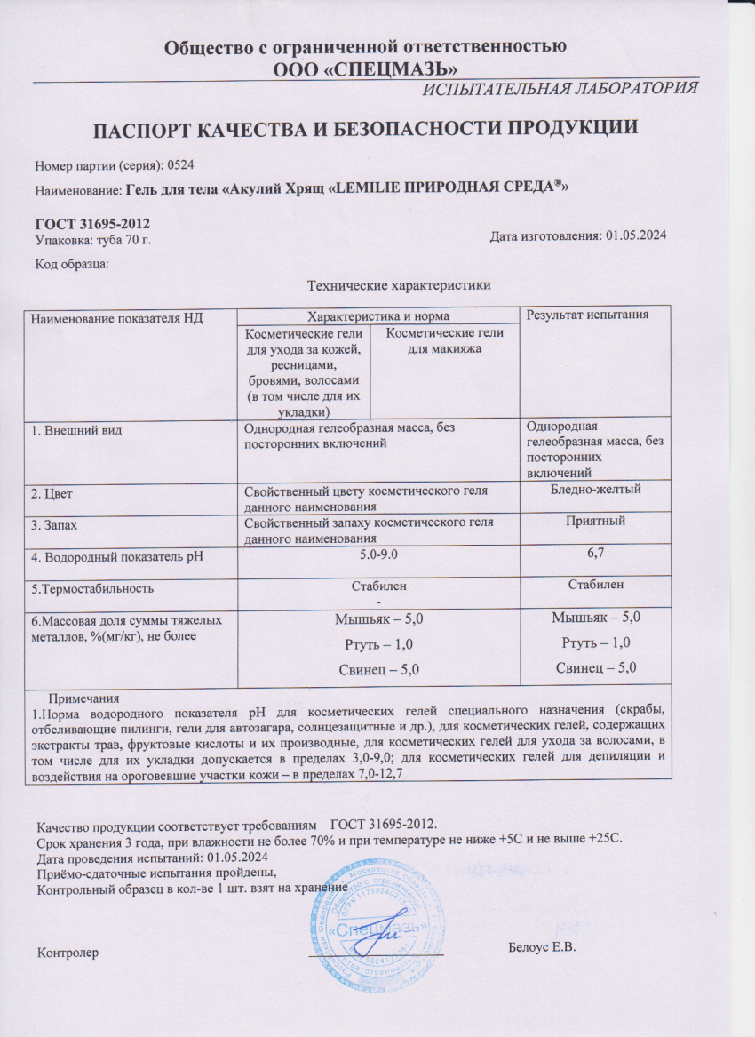 Паспорт №052024